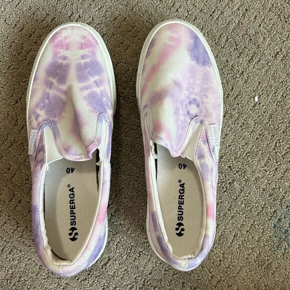 Superga Women's Tie Dye Slip On Platform Sneakers - Picture 9 of 16